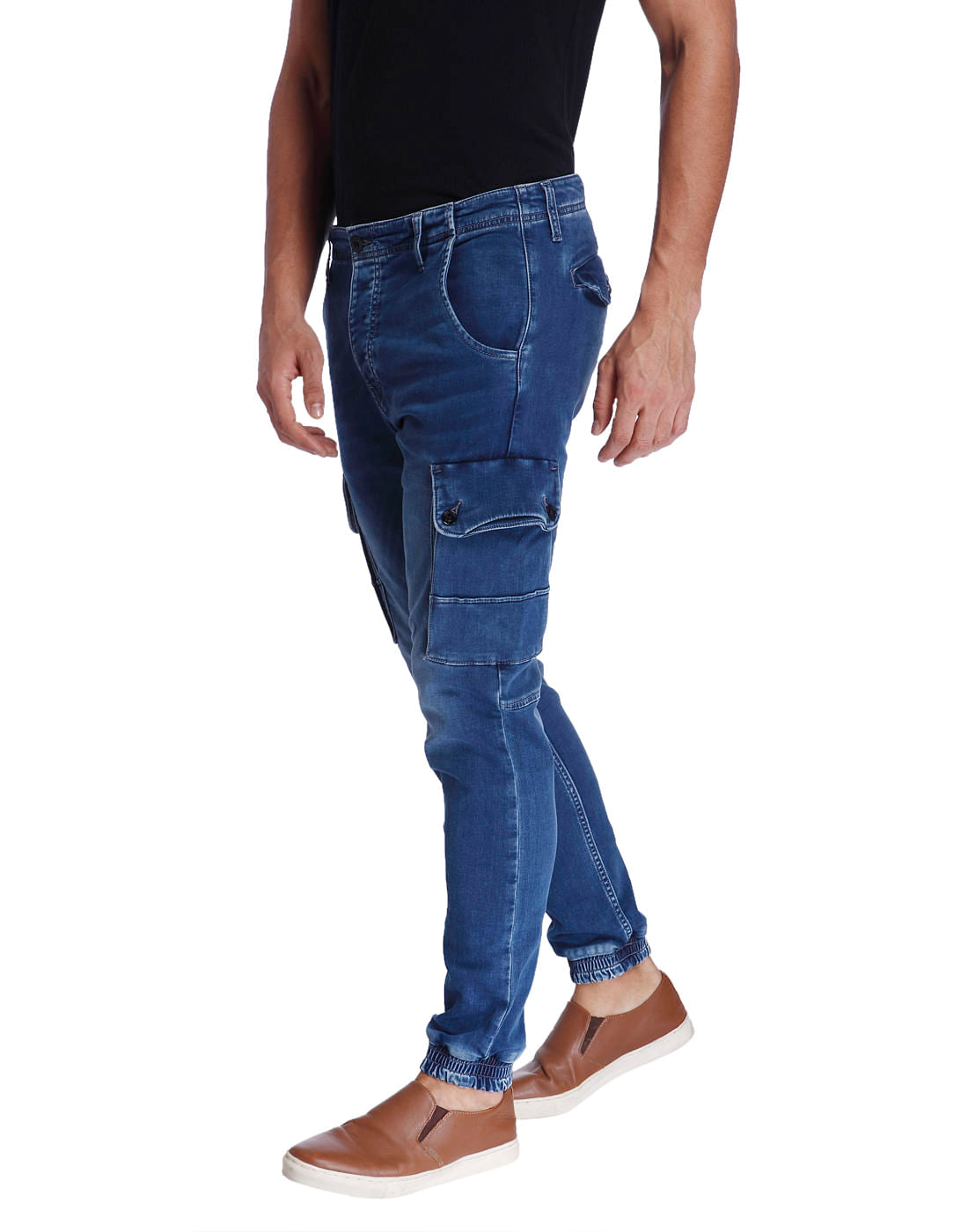 Blue Denim Joggers