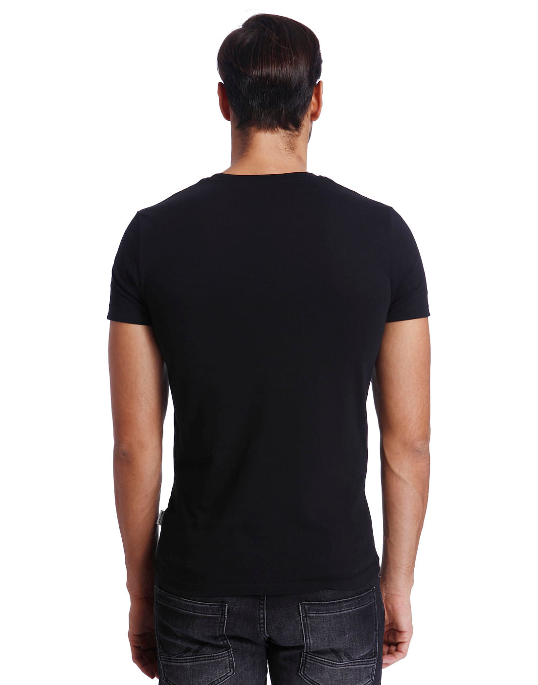 Black Logo Print Crew Neck T-Shirt