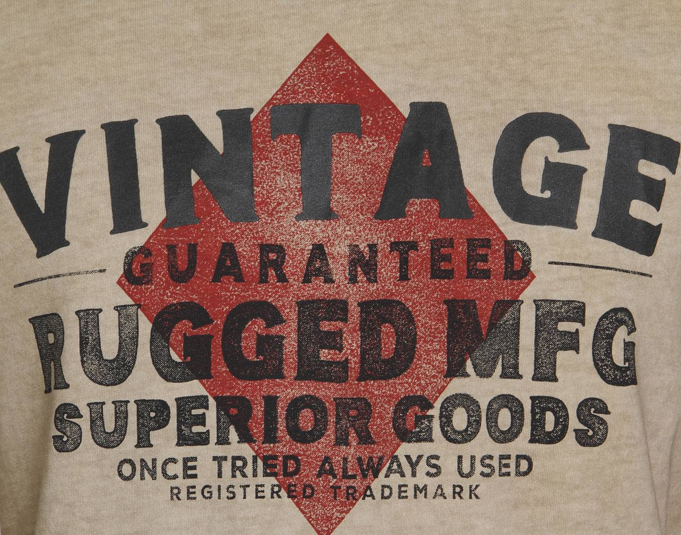 Beige Text Print Crew Neck T-Shirt