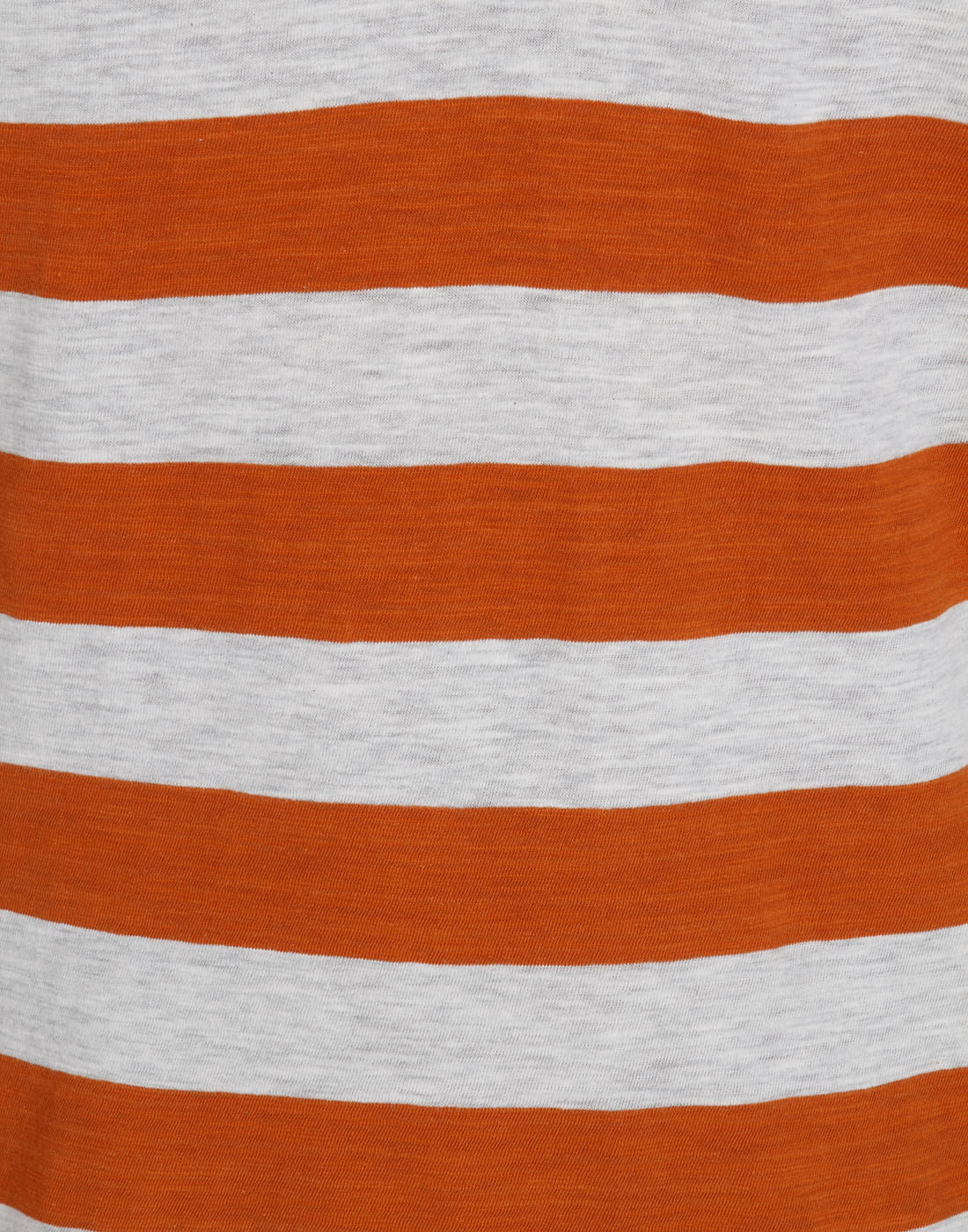Rust Striped Crew Neck T-Shirt