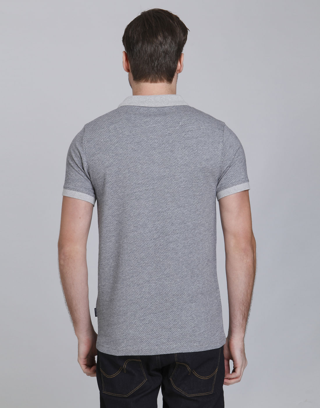 Grey Polo Neck T-Shirt