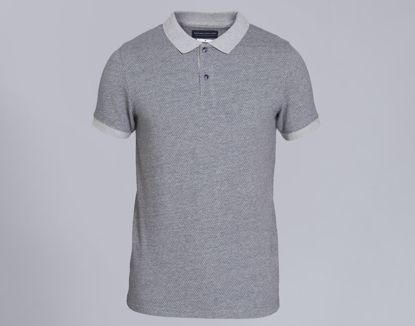 Grey Polo Neck T-Shirt