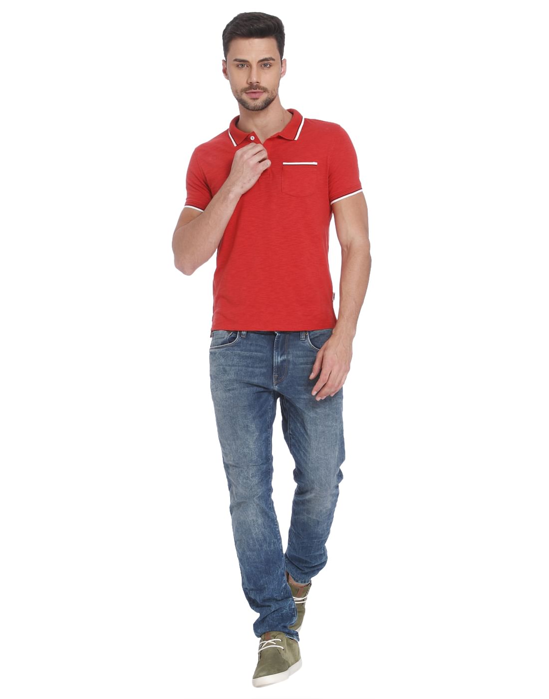 Bright Red Polo T-Shirt