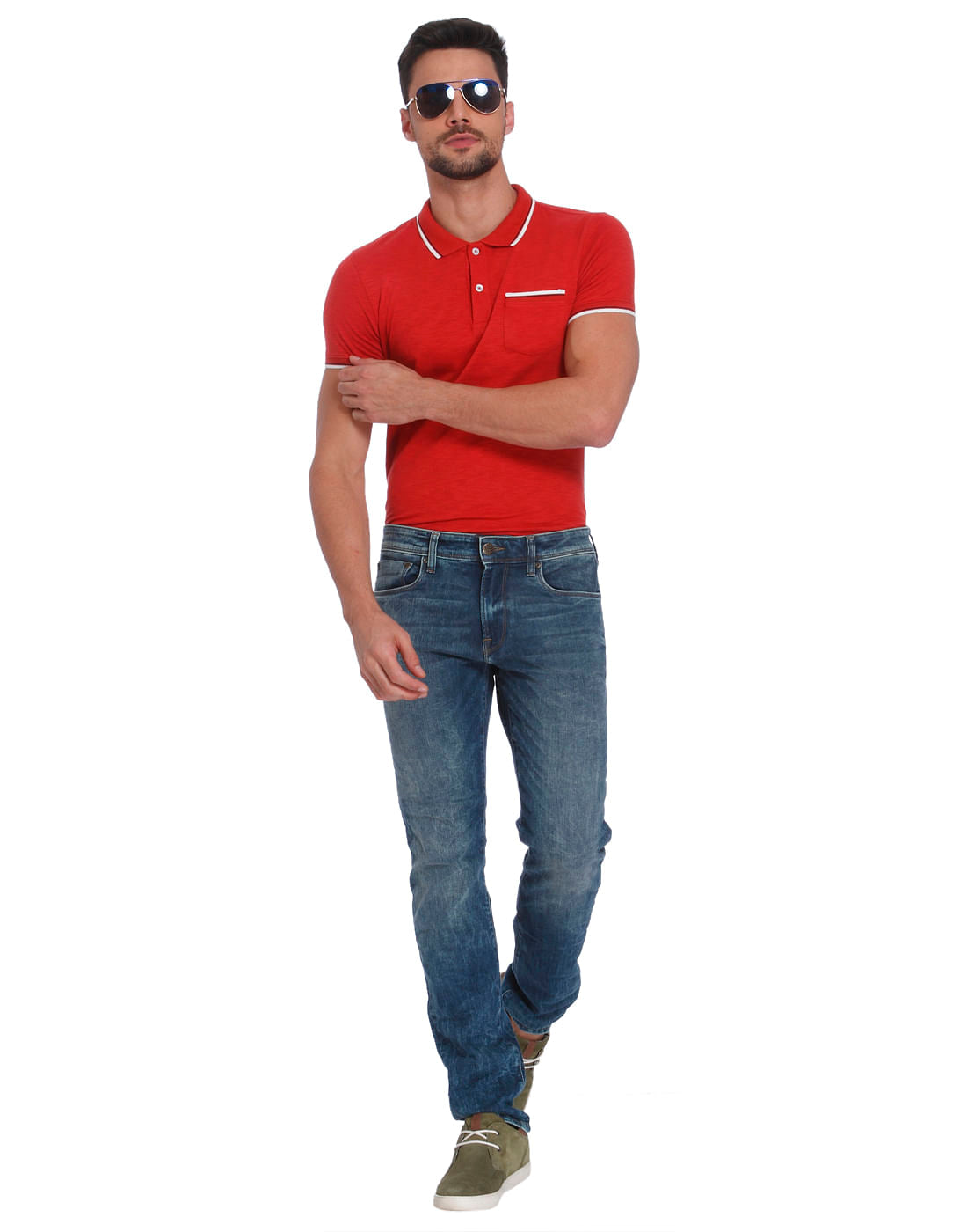 Bright Red Polo T-Shirt