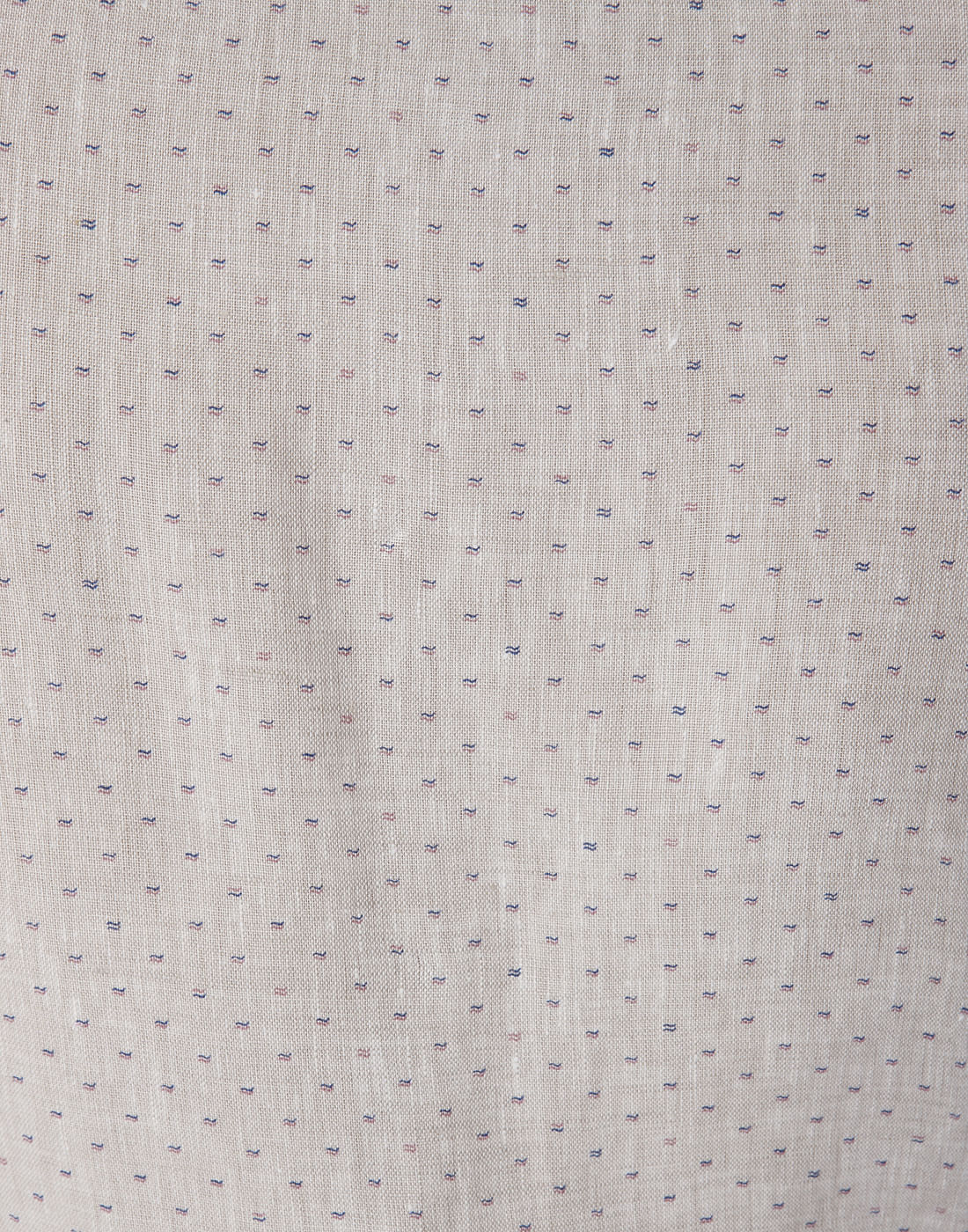Beige Self Print Slim Fit Shirt