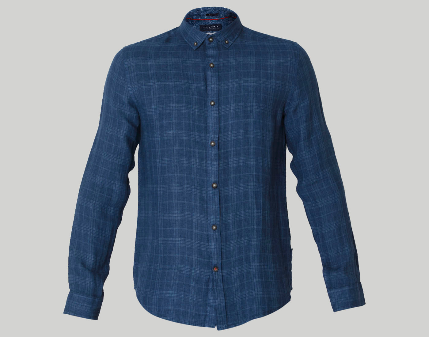 Blue Check Linen Shirt