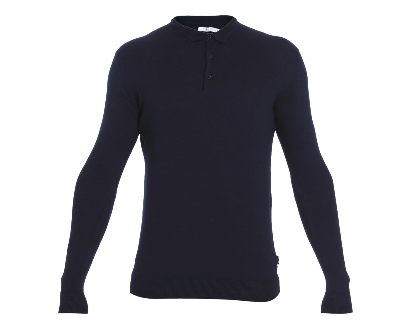 Blue Knit Polo T-Shirt