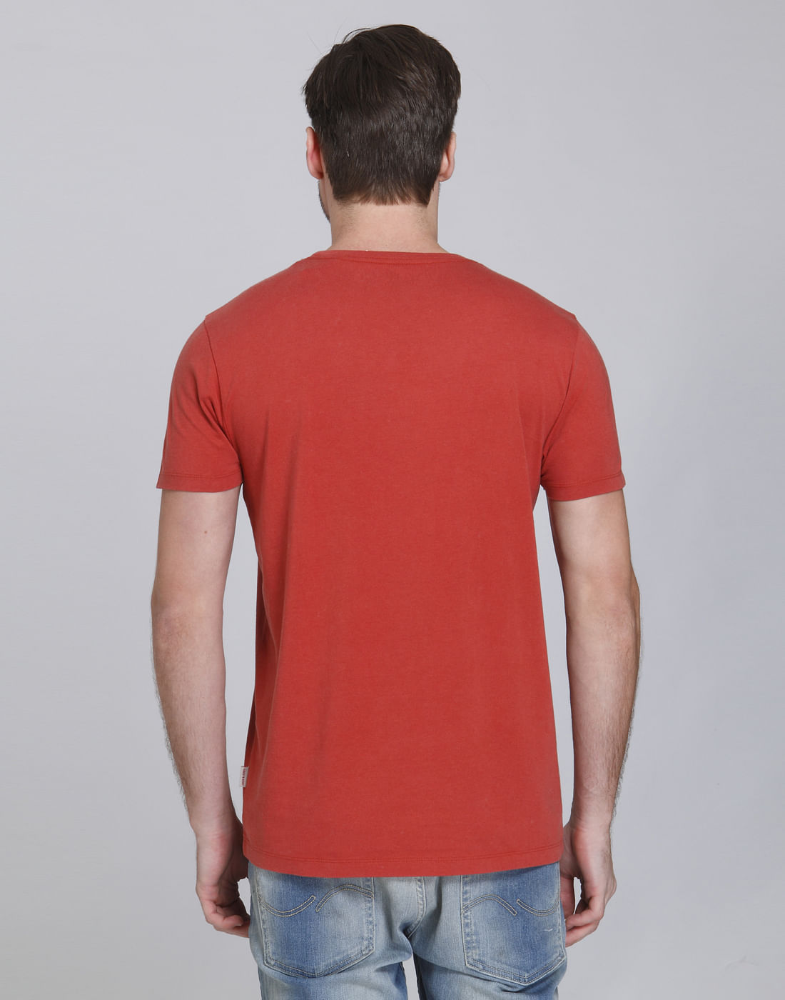 Red Graphic Print Crew Neck T-Shirt