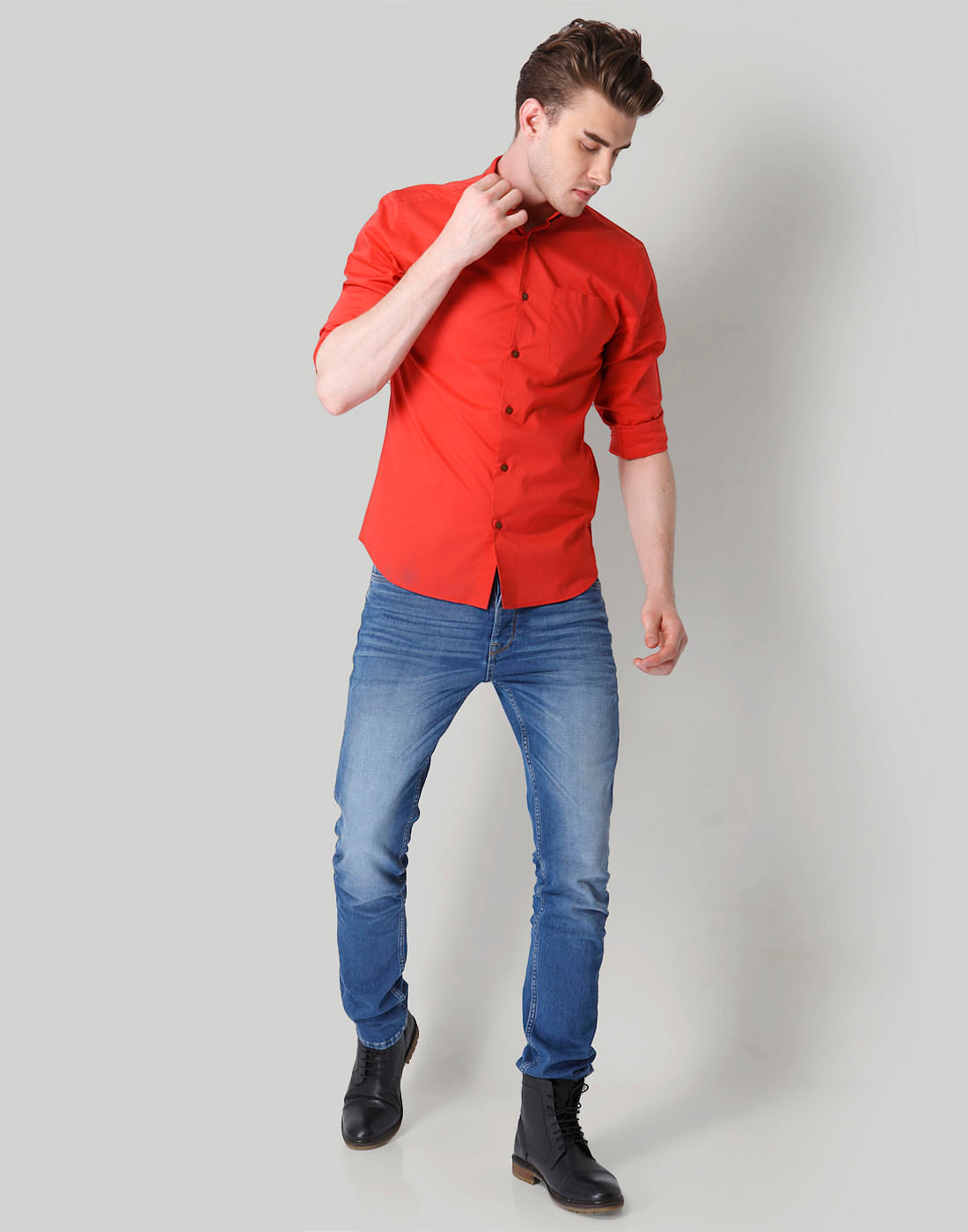 Red Solid Shirt