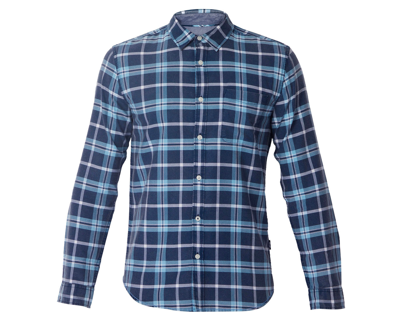 Blue Check Slim Fit Shirt