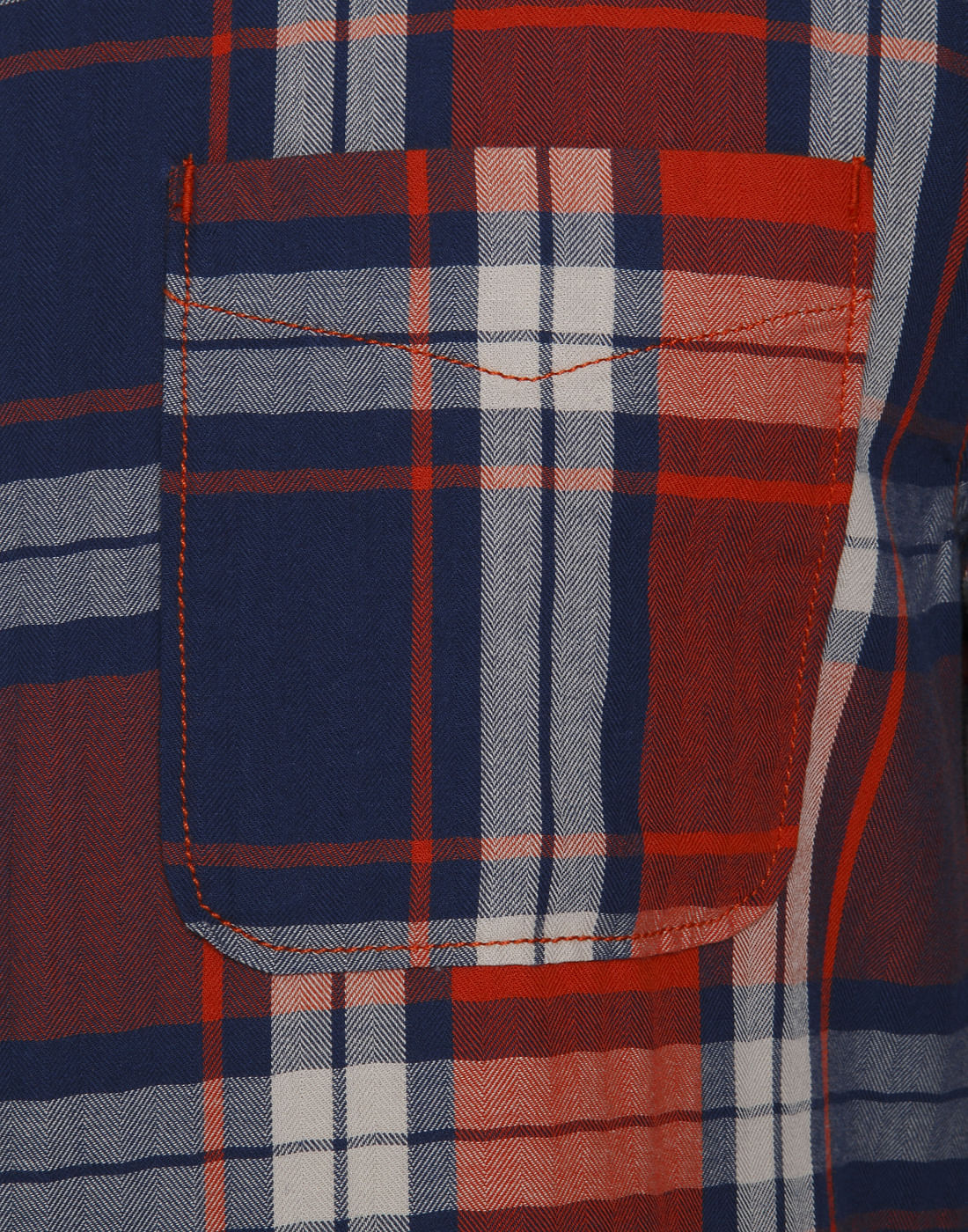 Rust Check Slim Fit Shirt
