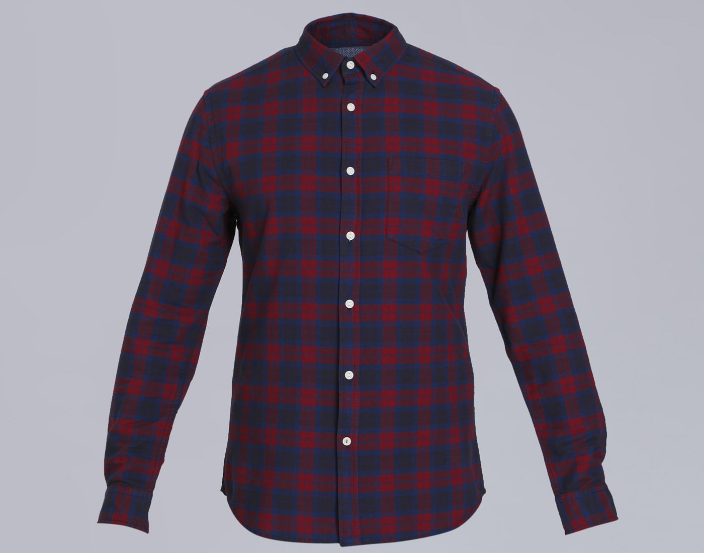 Red Check Slim Fit Shirt
