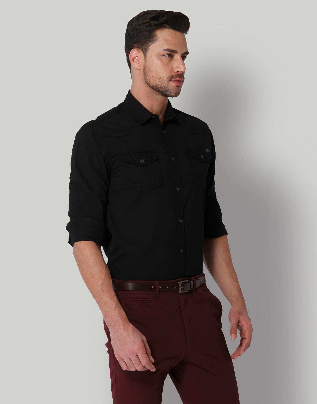 Black Regular Fit Shirt