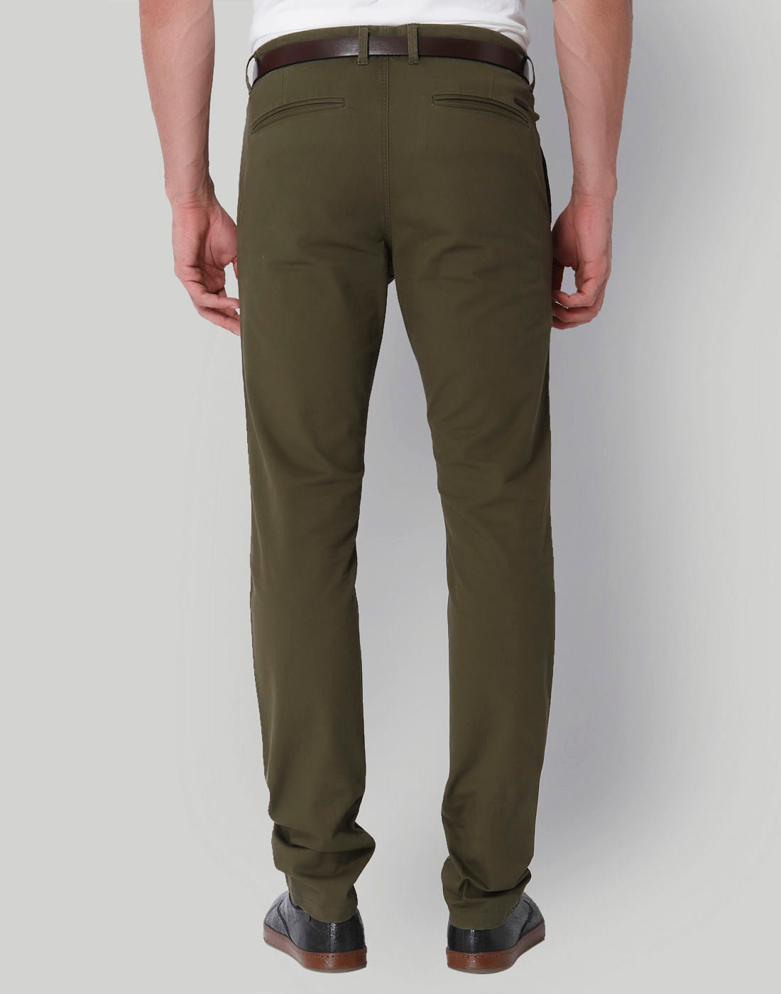 Olive Green Slim Fit Chinos