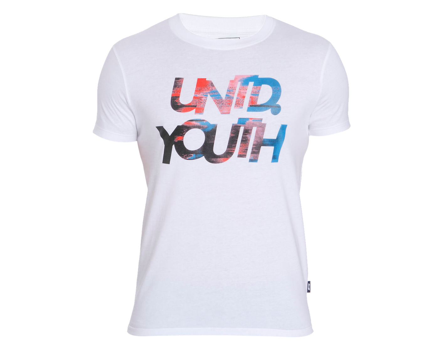 White Text Print Crew Neck T-Shirt