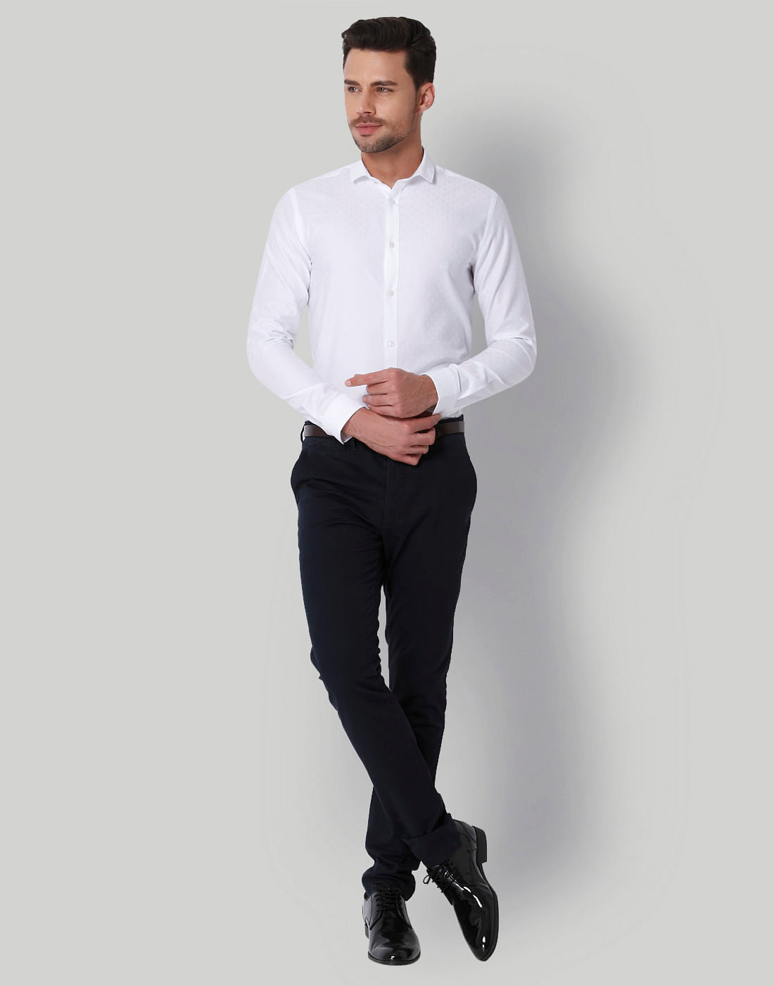 White Slim Fit Shirt
