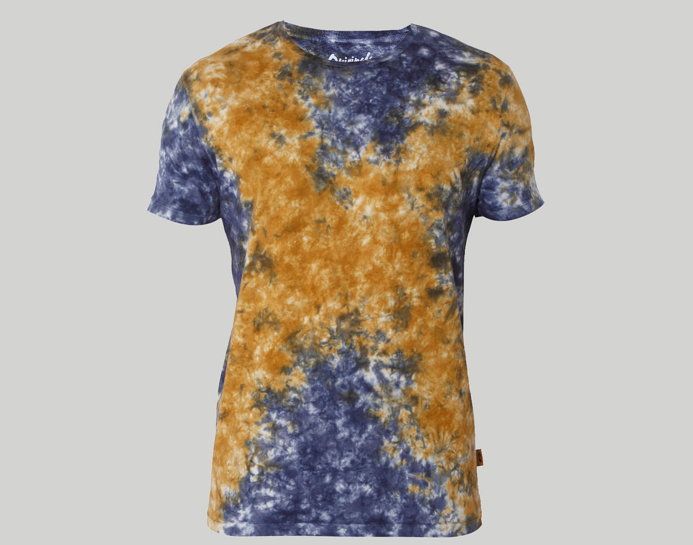 Brown Tye & Dye Crew Neck T-Shirt