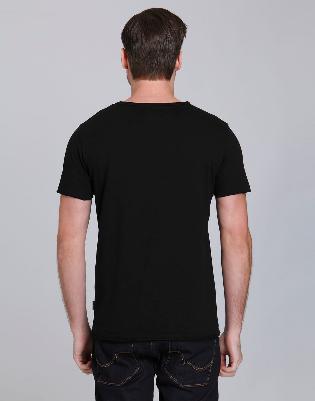 Black Tokyo Text Print Crew Neck T-Shirt