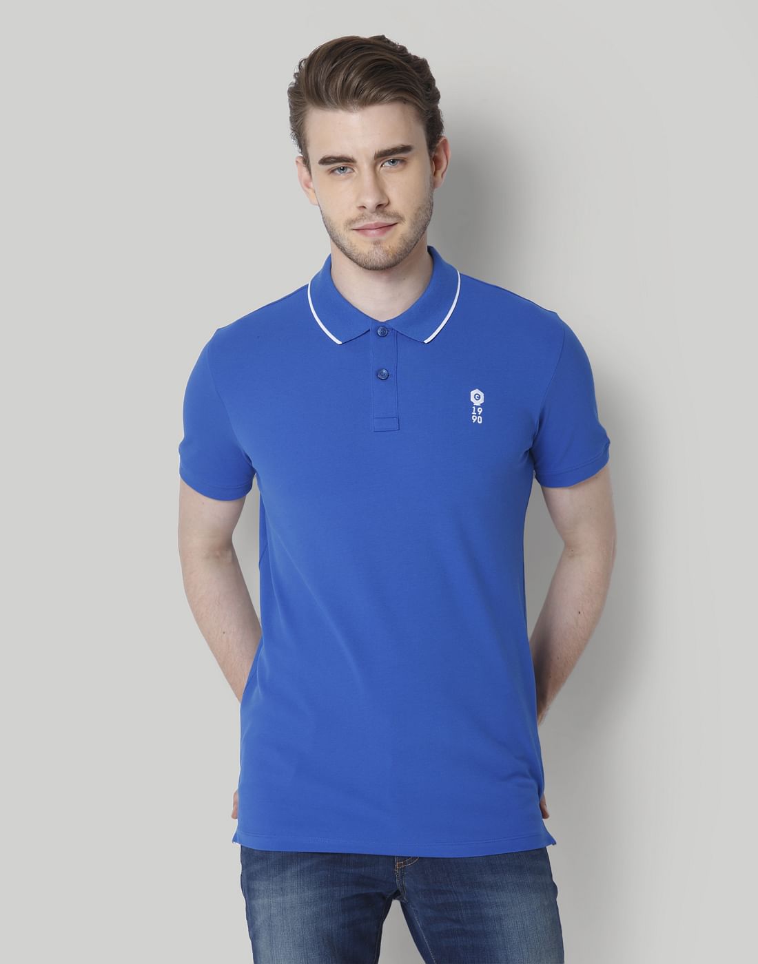 Blue Polo T-Shirt - S