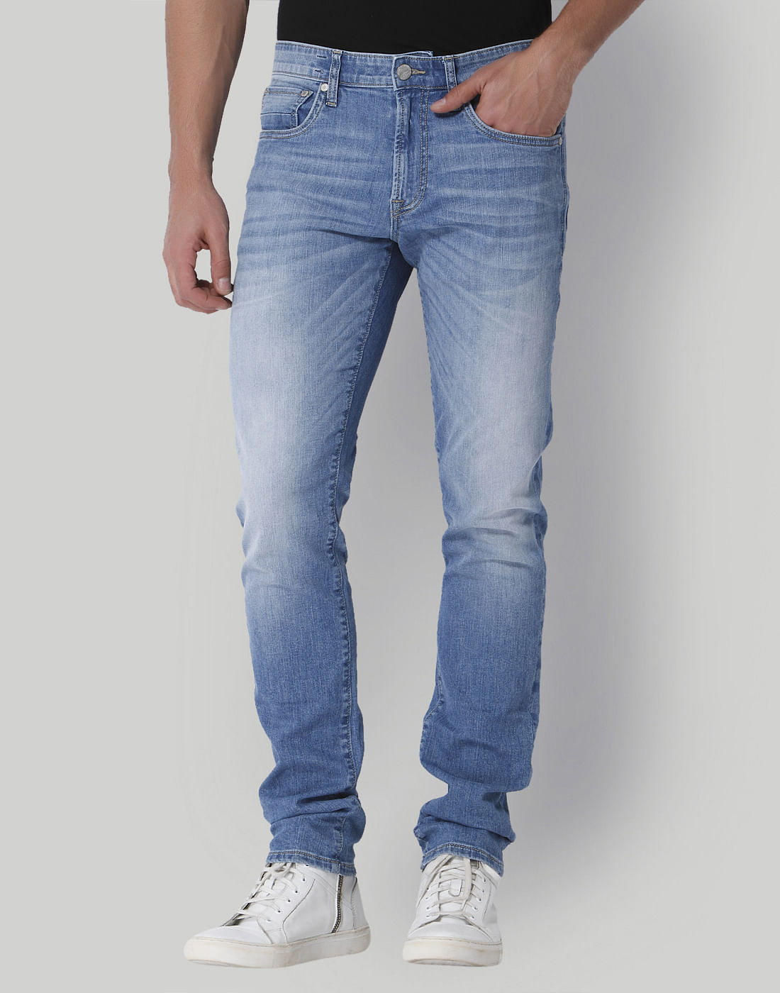 Light Blue Low Rise Slim Fit Jeans - 28/32