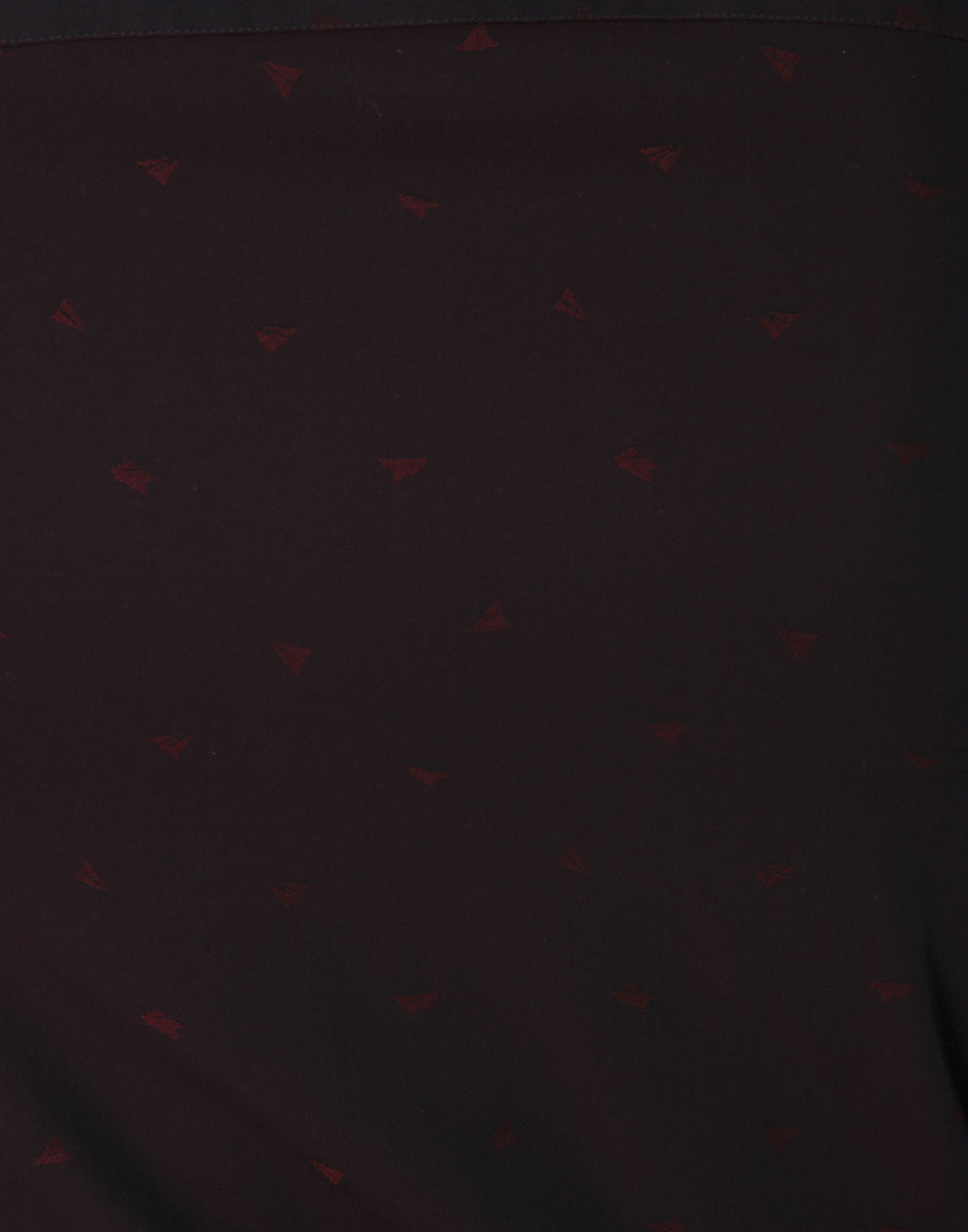 Burgundy Printed Slim Fit Shirt