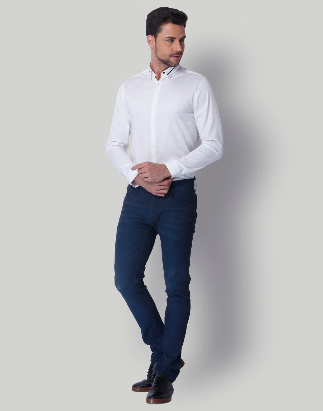 White Slim Fit Shirt