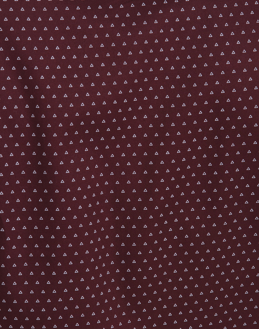 Burgundy Printed Slim Fit Shirt