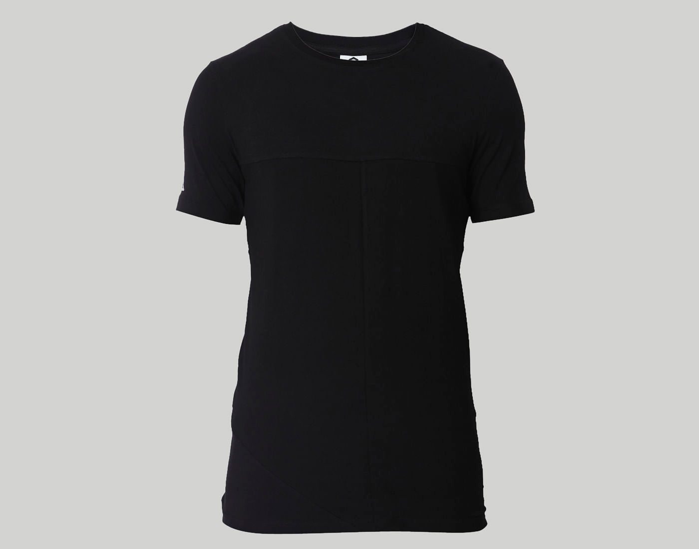 Black Graphic Print Crew Neck T-Shirt