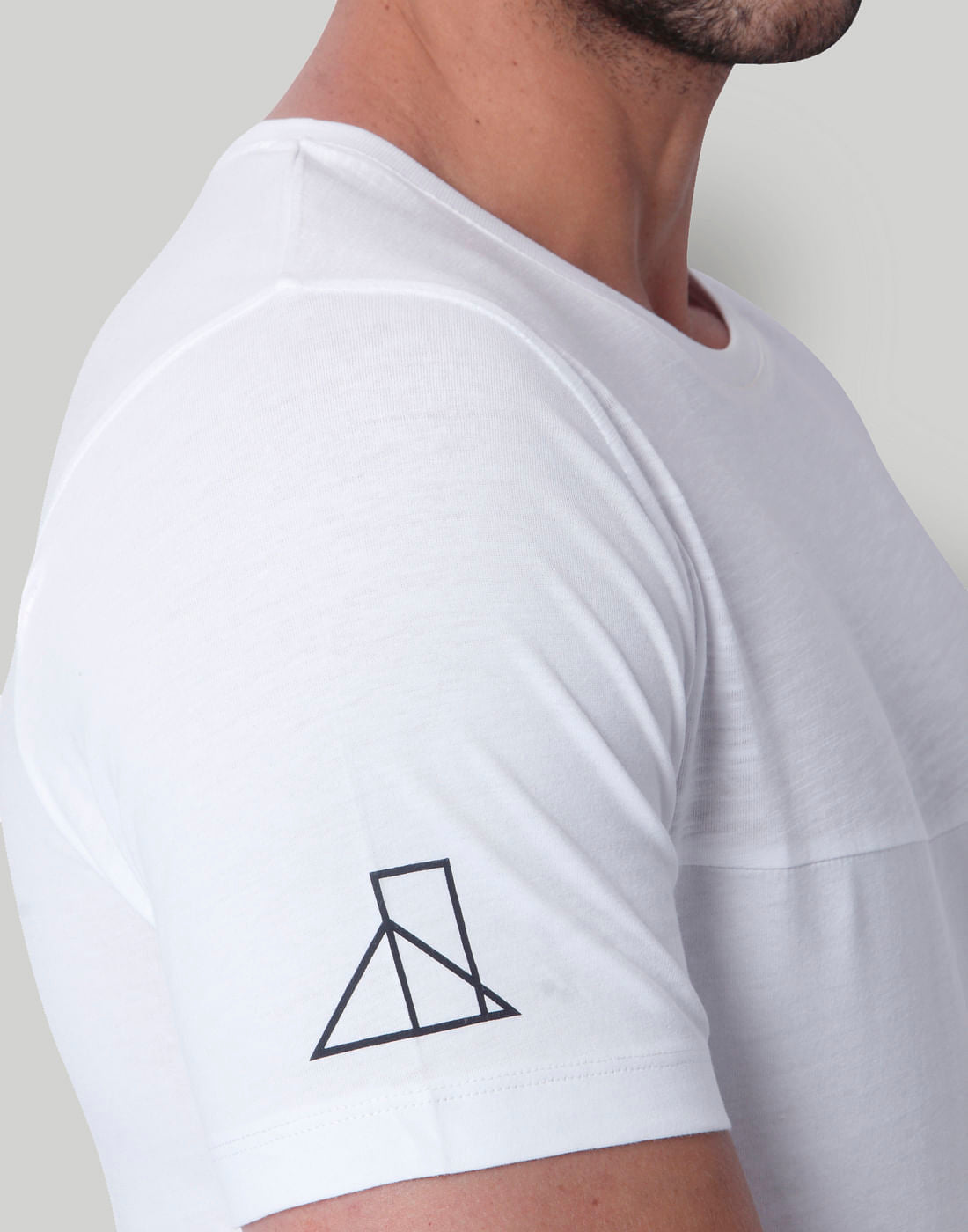 White Graphic Print Crew Neck T-Shirt