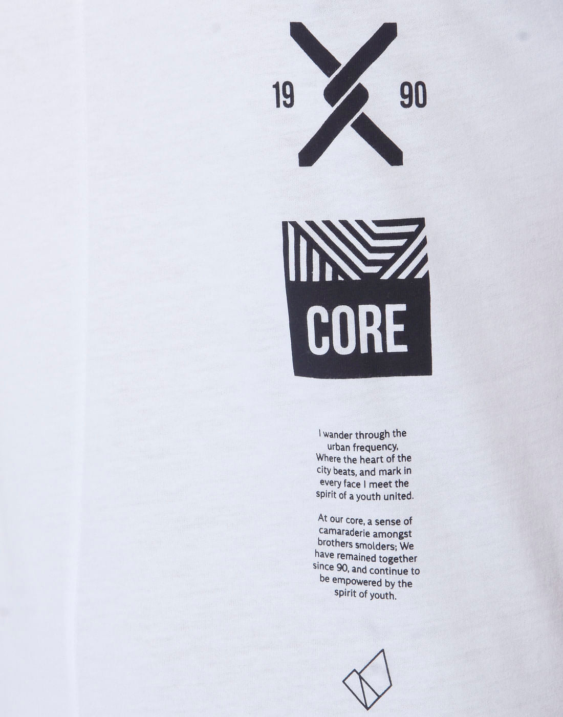White Graphic Print Crew Neck T-Shirt