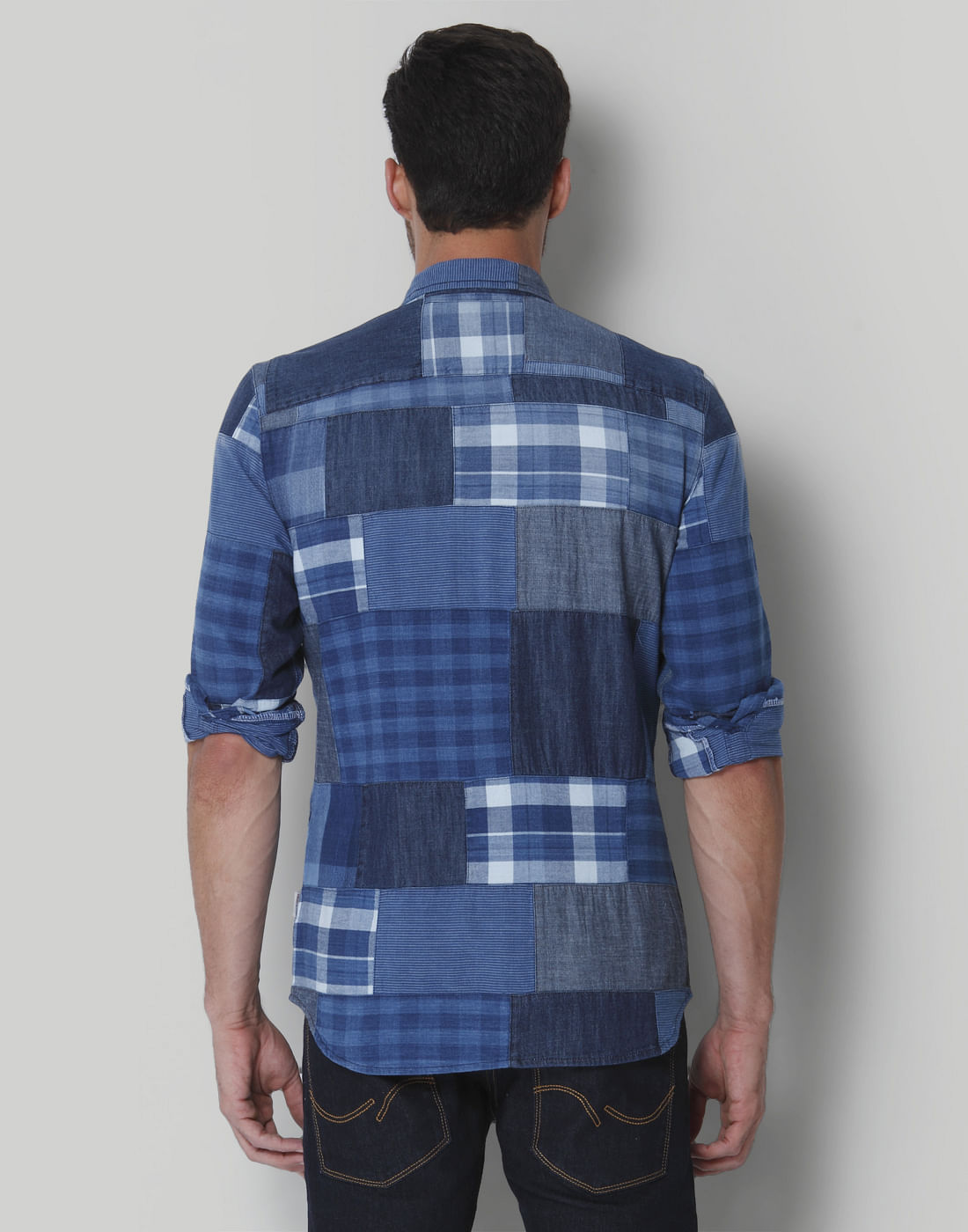 Blue & Grey Check Shirt