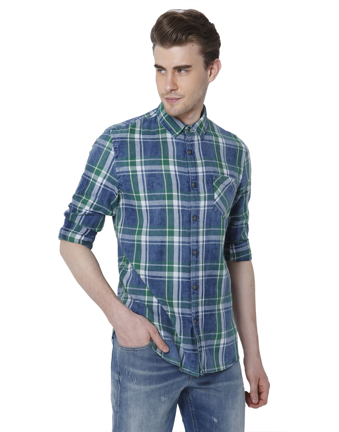 Blue Check Shirt