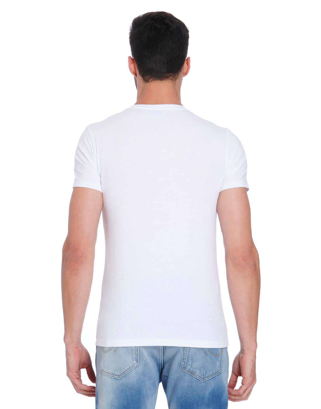 White Graphic Print Crew Neck T-Shirt