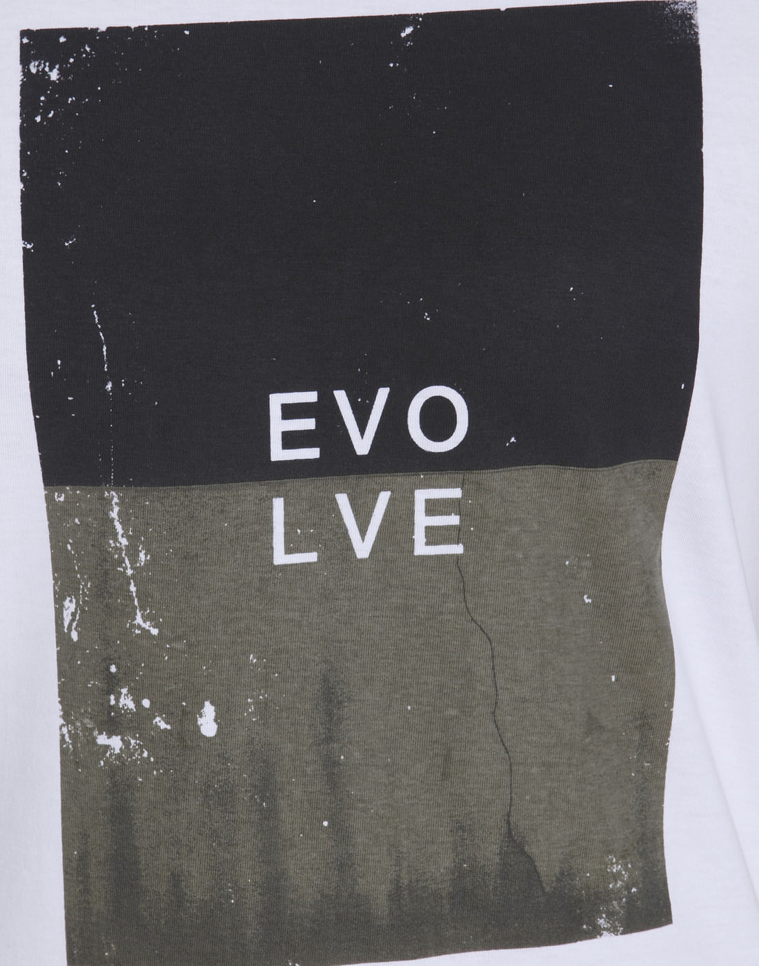 White Graphic Print Crew Neck T-Shirt