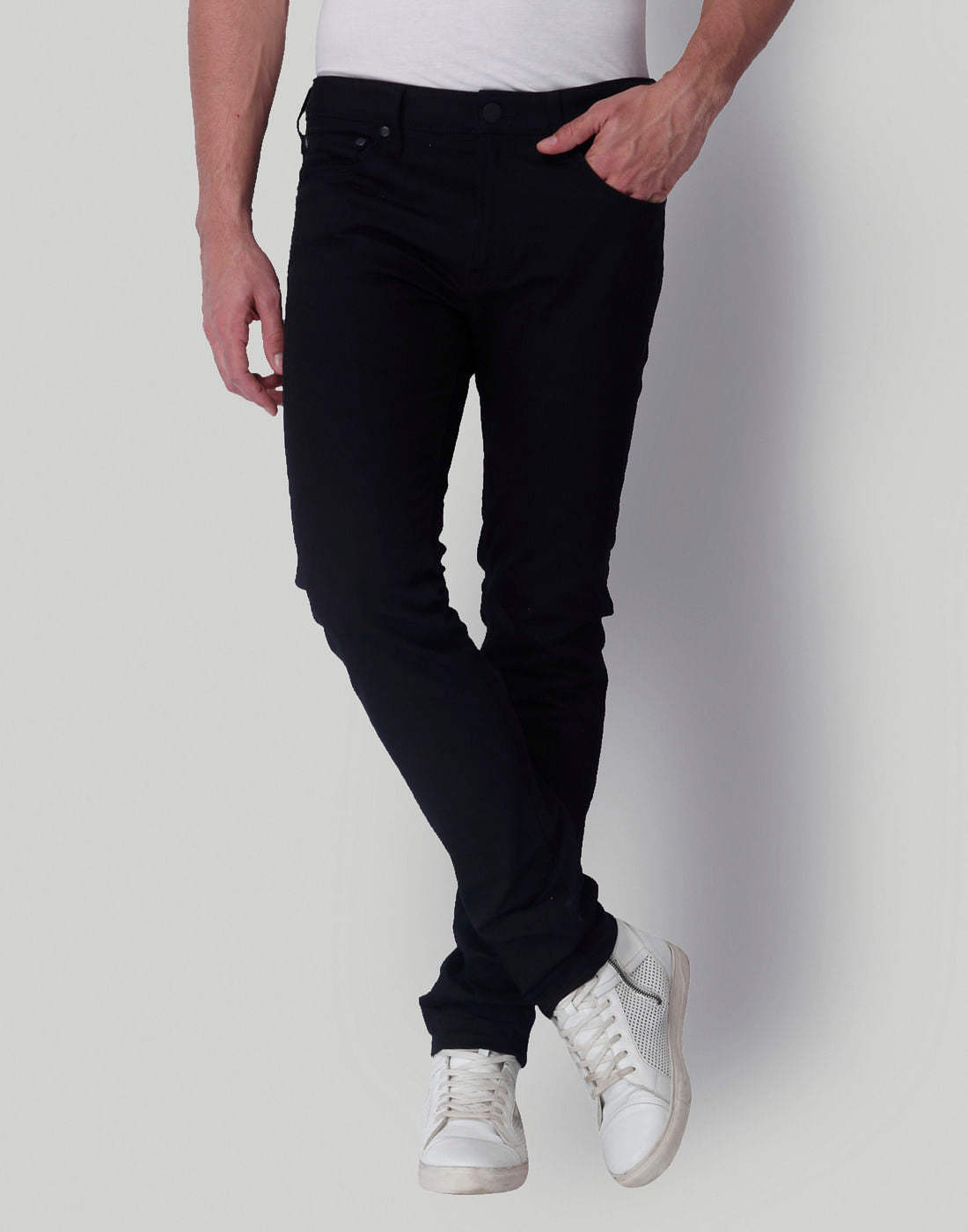 Black Low Rise Skinny Fit Jeans - 28/32