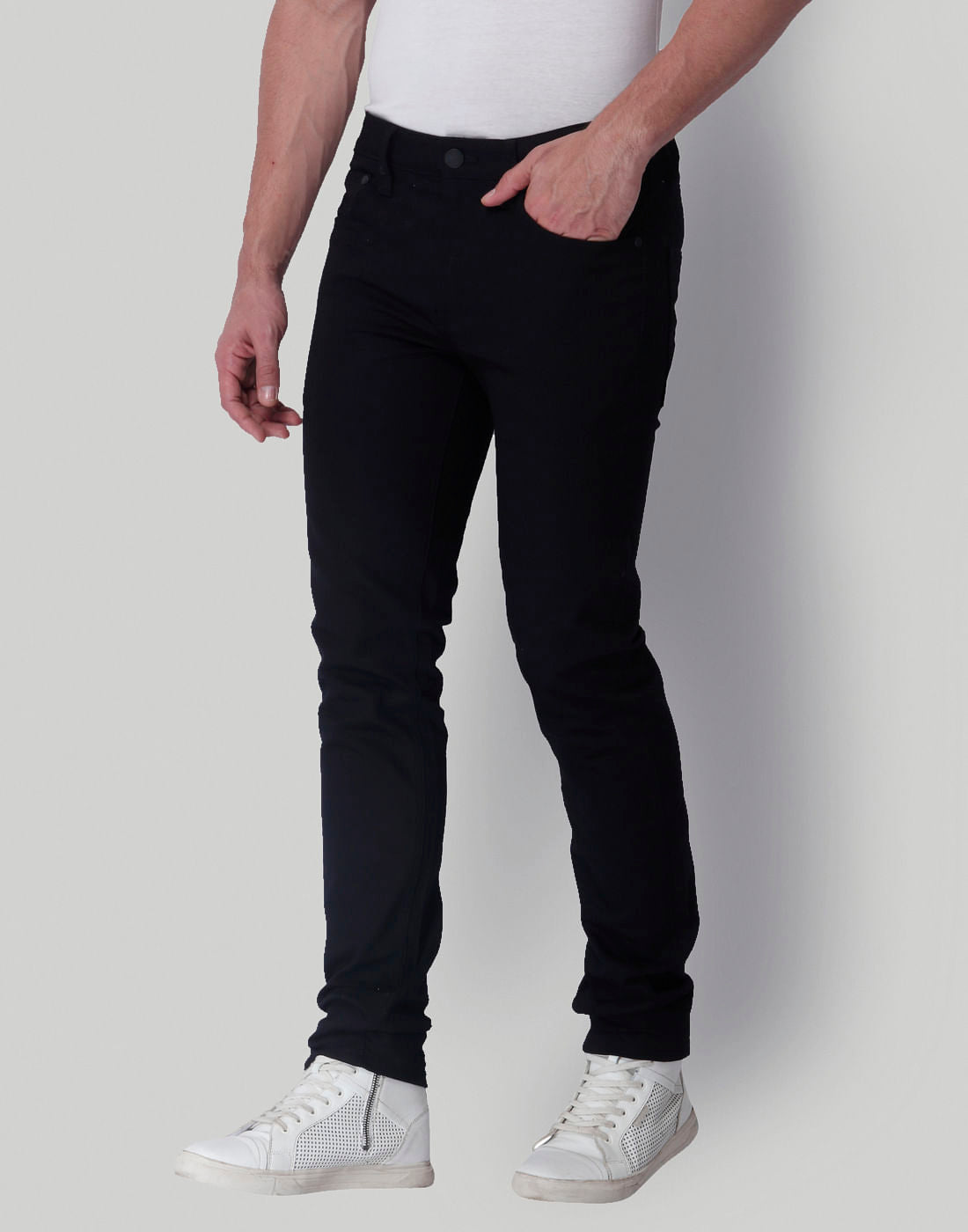 Black Low Rise Skinny Fit Jeans