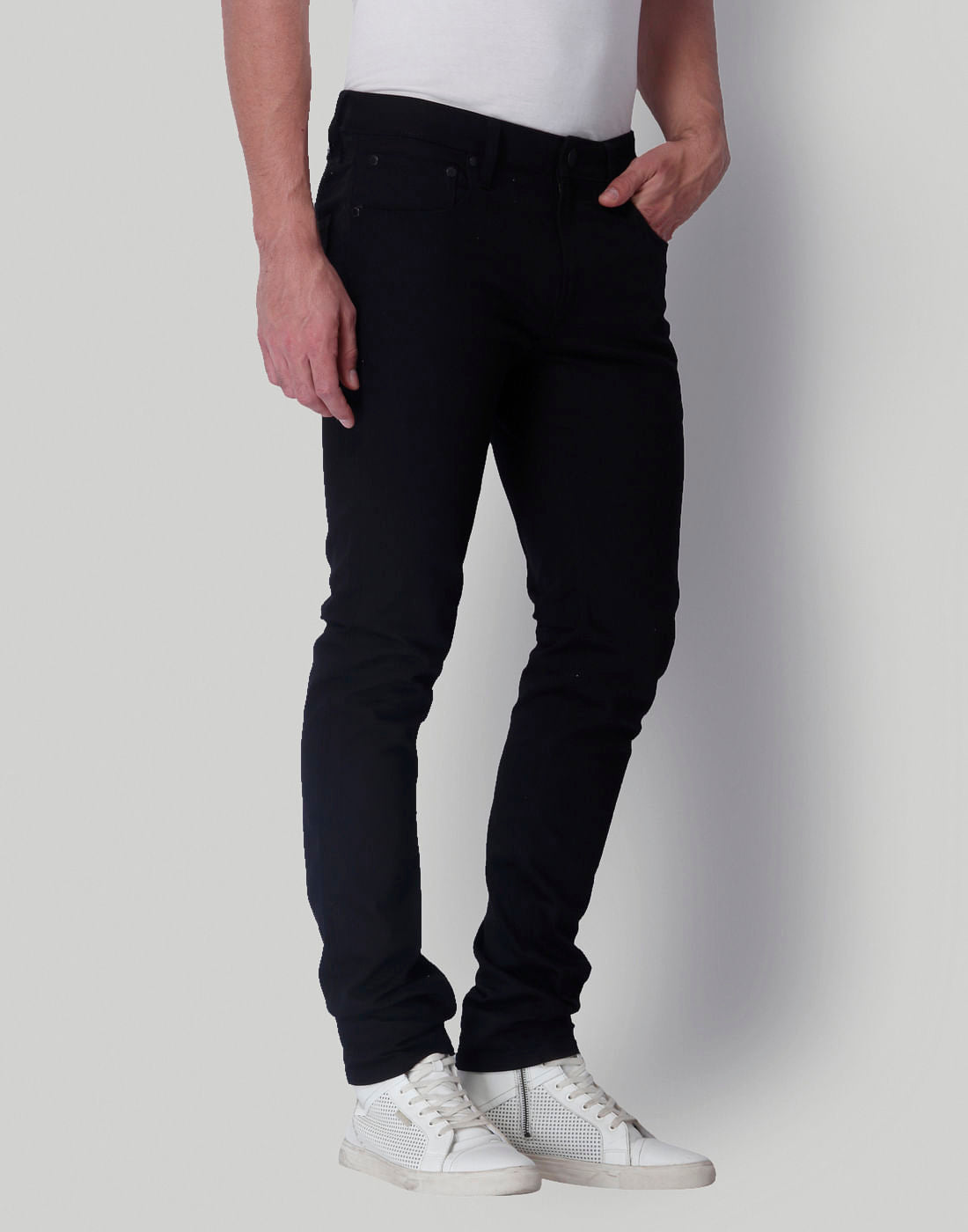Black Low Rise Skinny Fit Jeans