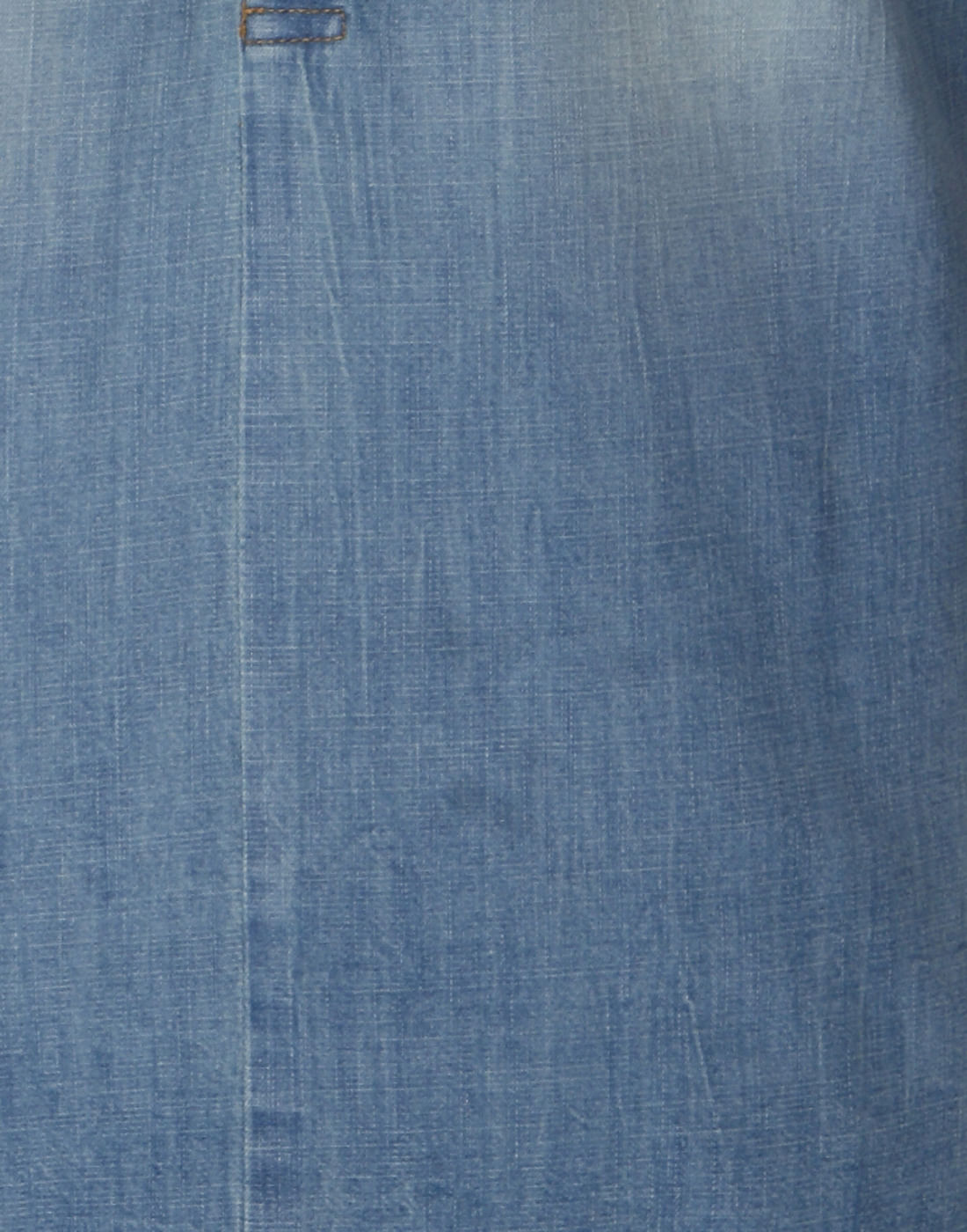 Blue Mandarin Collar Denim Shirt