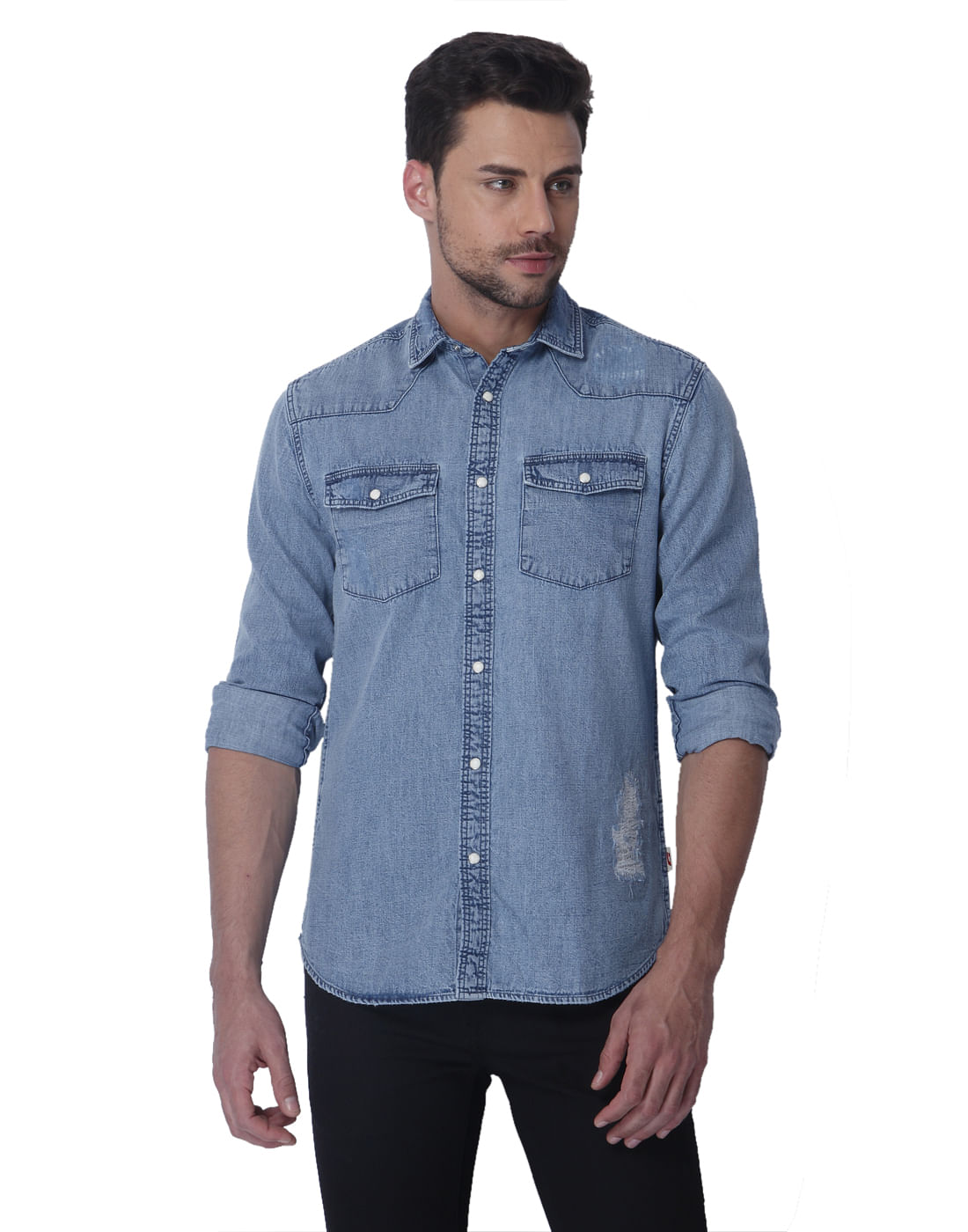 Blue Denim Shirt - S