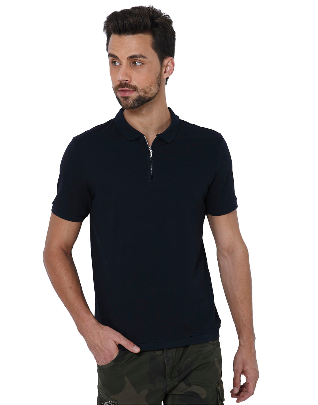 Dark Blue Polo T-Shirt - S