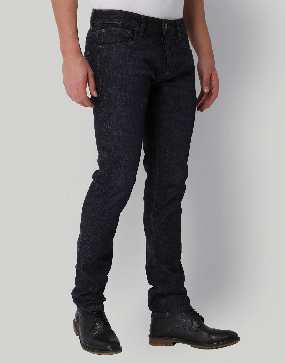 Dark Blue Low Rise Slim Fit Jeans