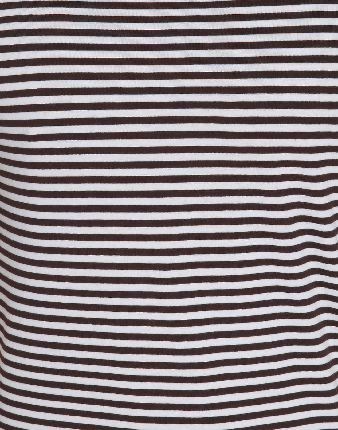 Brown Striped Crew Neck T-Shirt