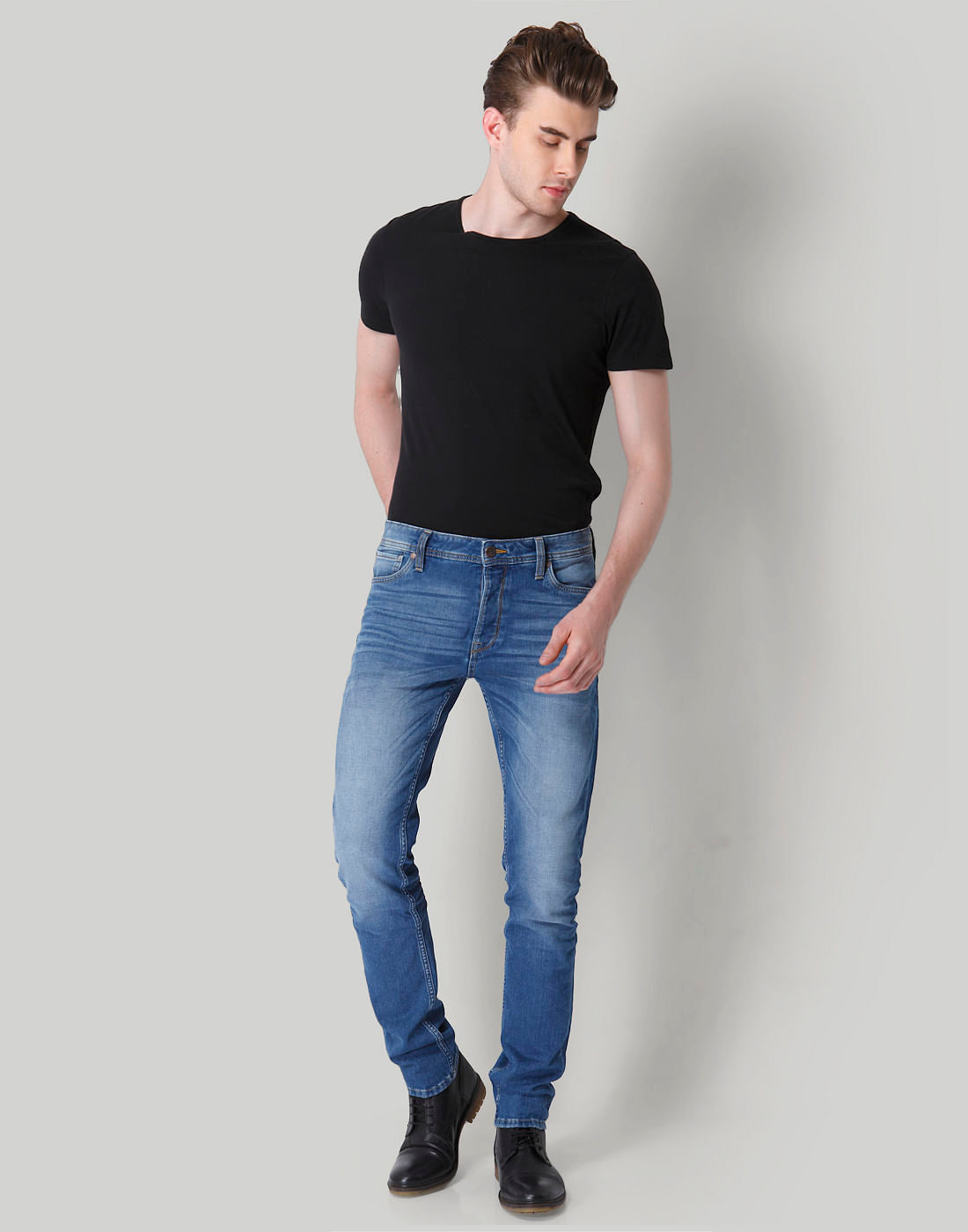 Blue Low Rise Skinny Fit Jeans