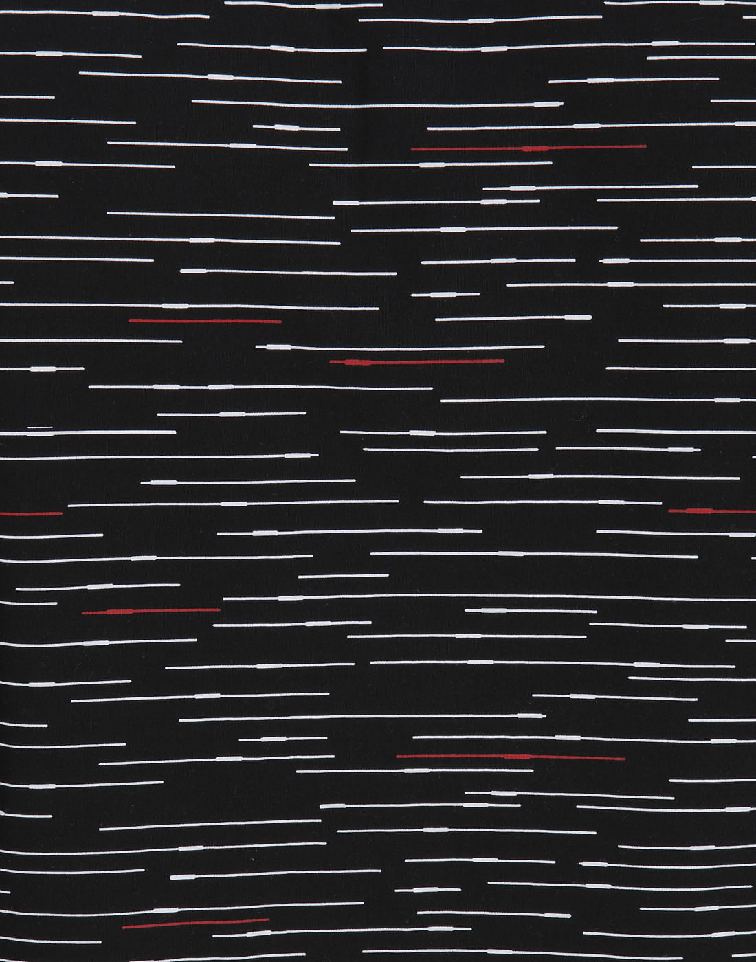 Black With White Lines Regular Fit Shirt