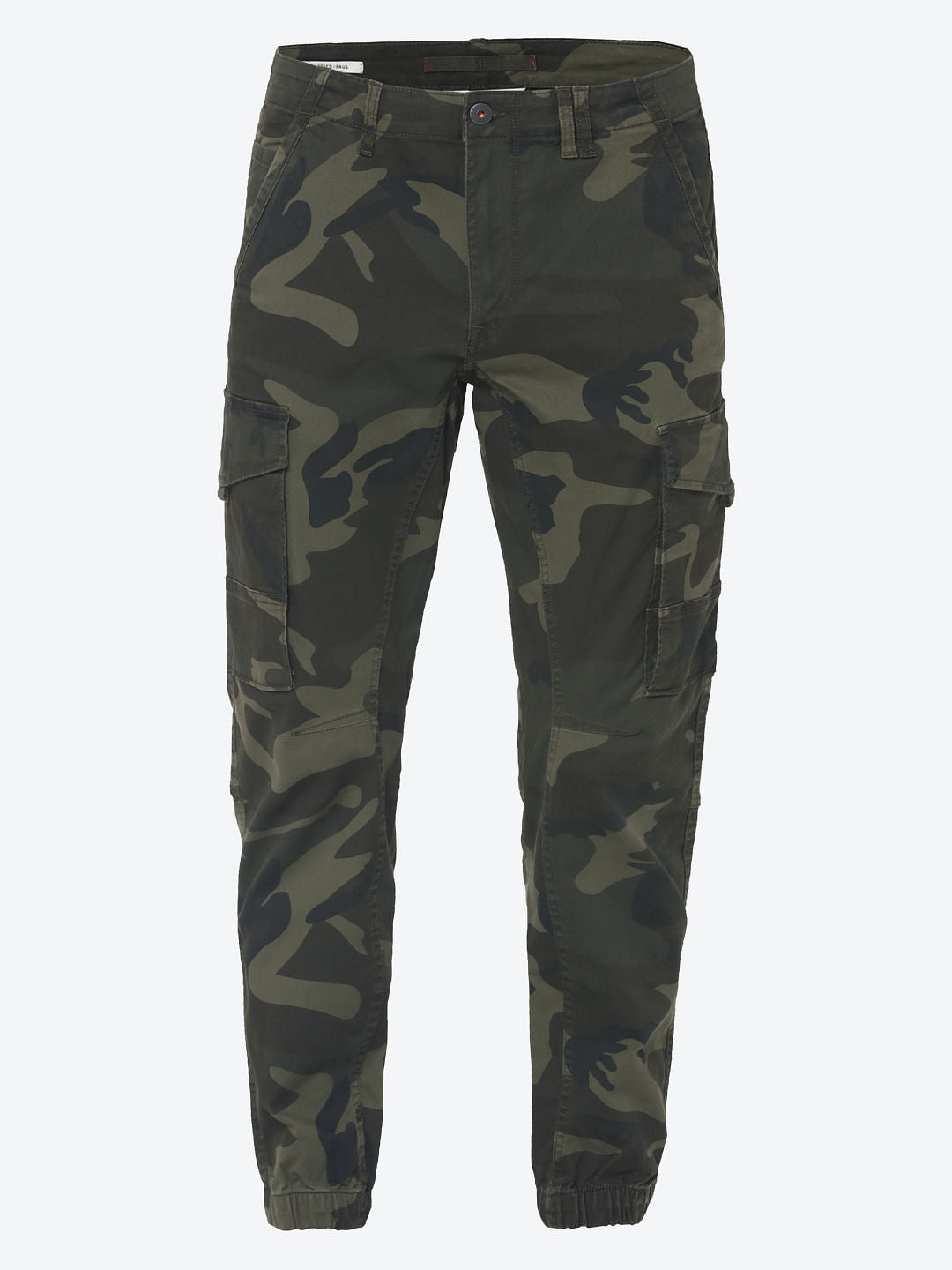Green Camo Print Anti -Fit Pants