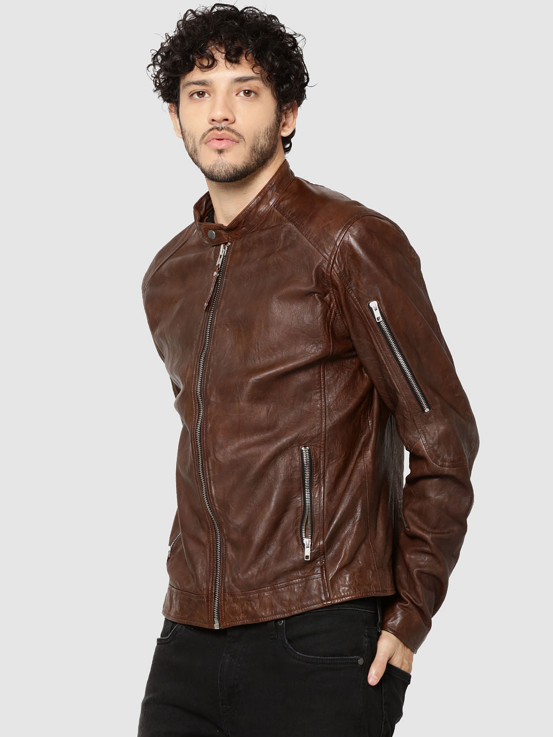 Dark Brown Leather Jacket