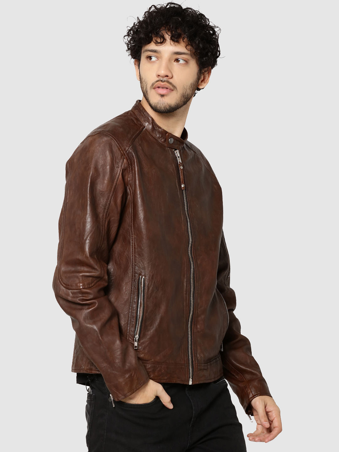 Dark Brown Leather Jacket
