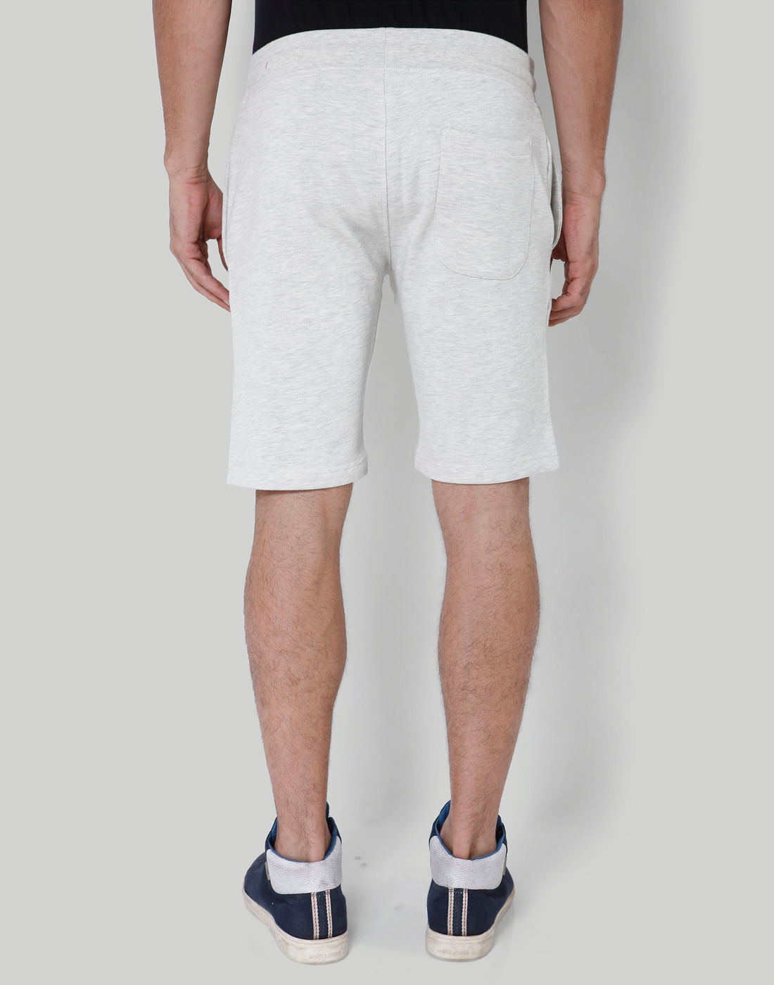 Light Grey Flamingo Print Sweatshorts