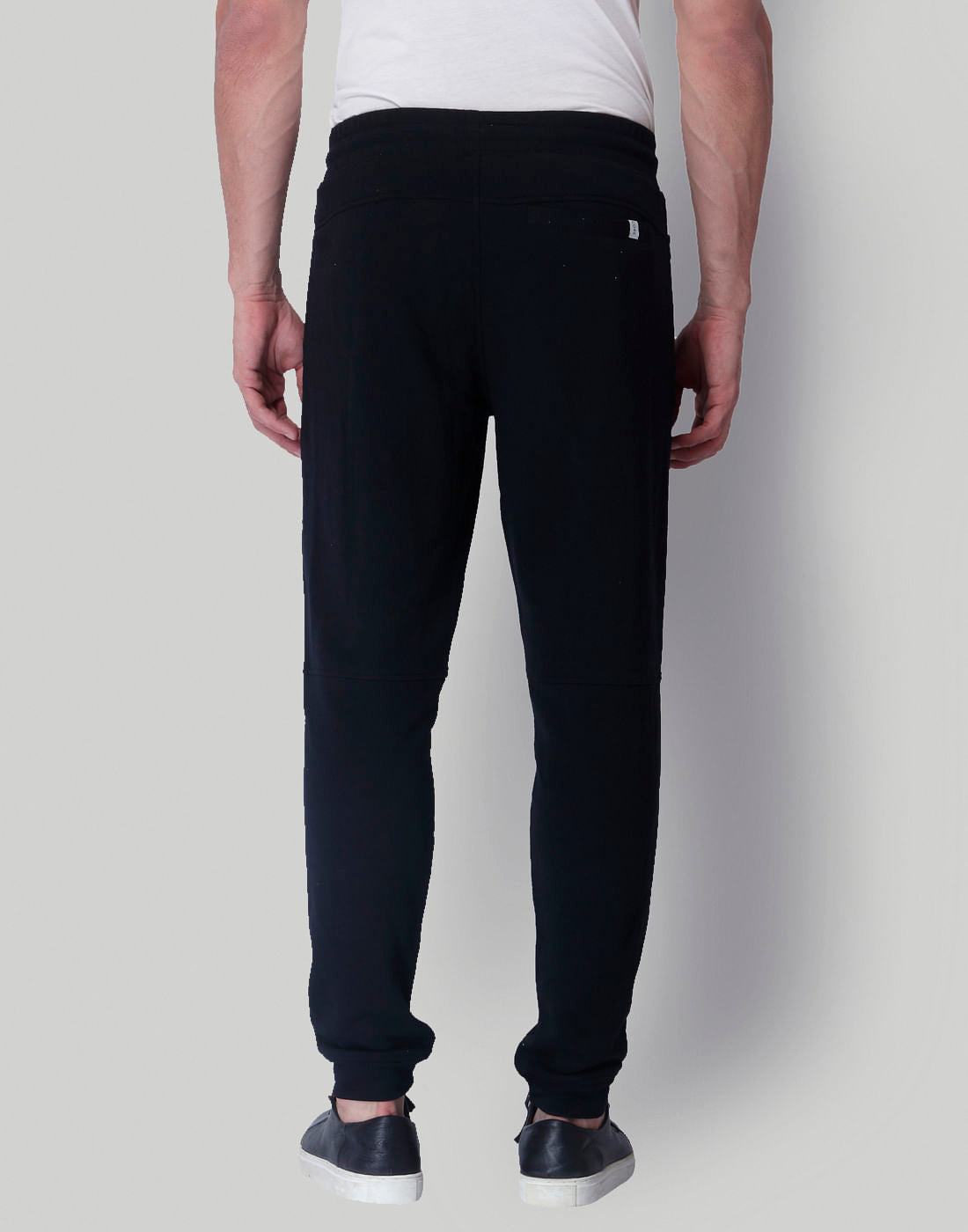 Black Mid Rise Slim Fit Sweatpants