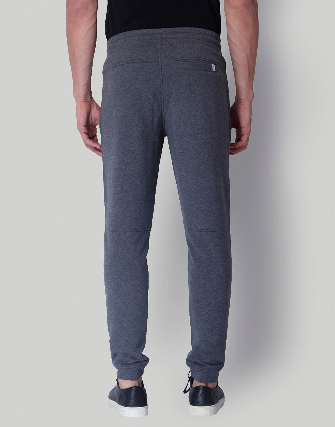 Grey Mid Rise Slim Fit Sweatpants